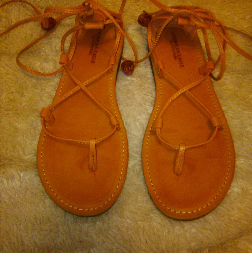nude AEO sandals
